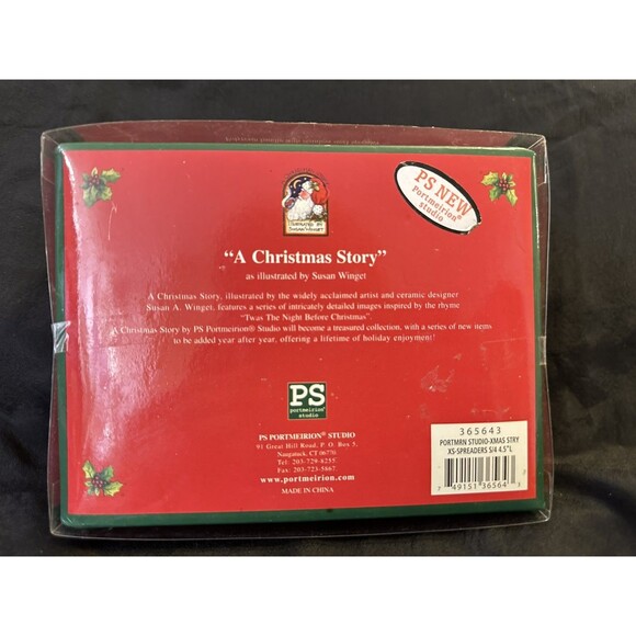 PS Portmeirion Studio Christmas Spreaders – Stainless Steel Set of 4 - Picture 3 of 7